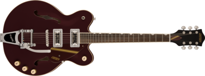 G2604T Limited Edition Streamliner™ Rally II Center Block with Bigsby®, Laurel Fingerboard, Two-Tone Oxblood/Walnut Stain