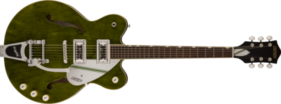 G2604T Limited Edition Streamliner™ Rally II Center Block with Bigsby®, Laurel Fingerboard, Rally Green Stain