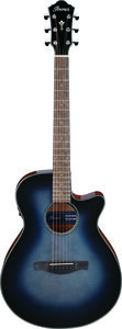 Ibanez semi acoustic guitar blue